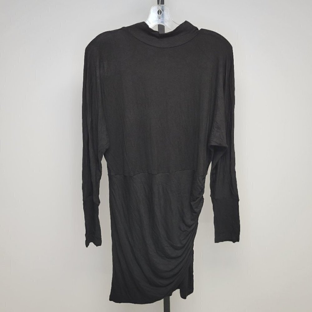 REVAMPED  Ruched Side High Neck Dress